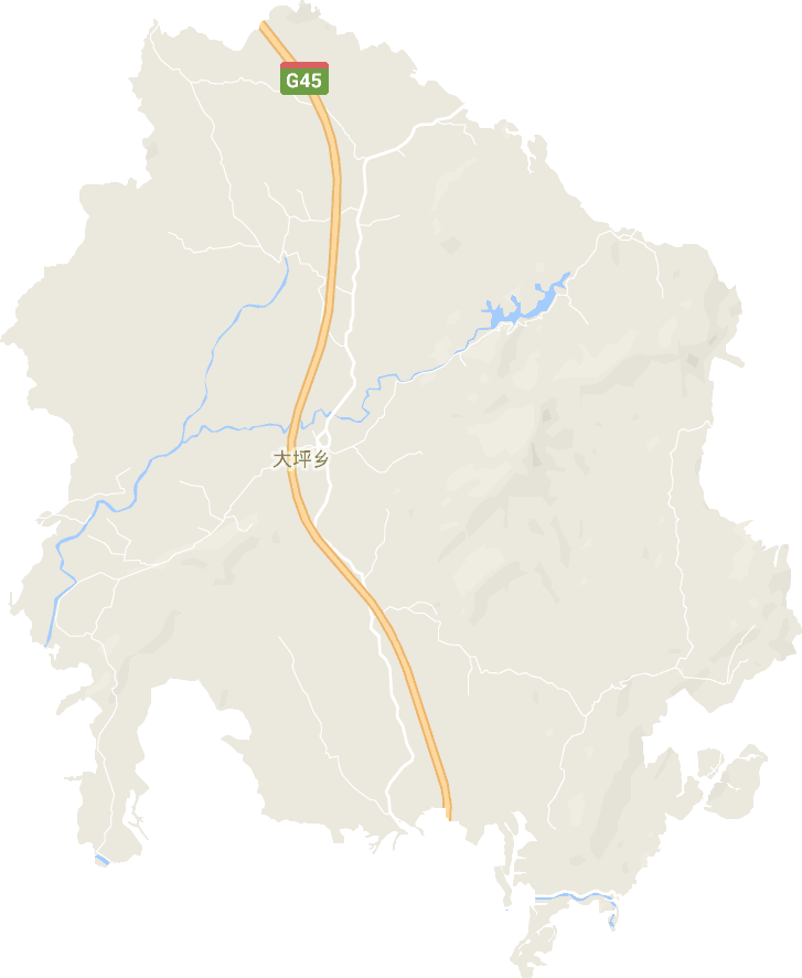 大坪乡电子地图
