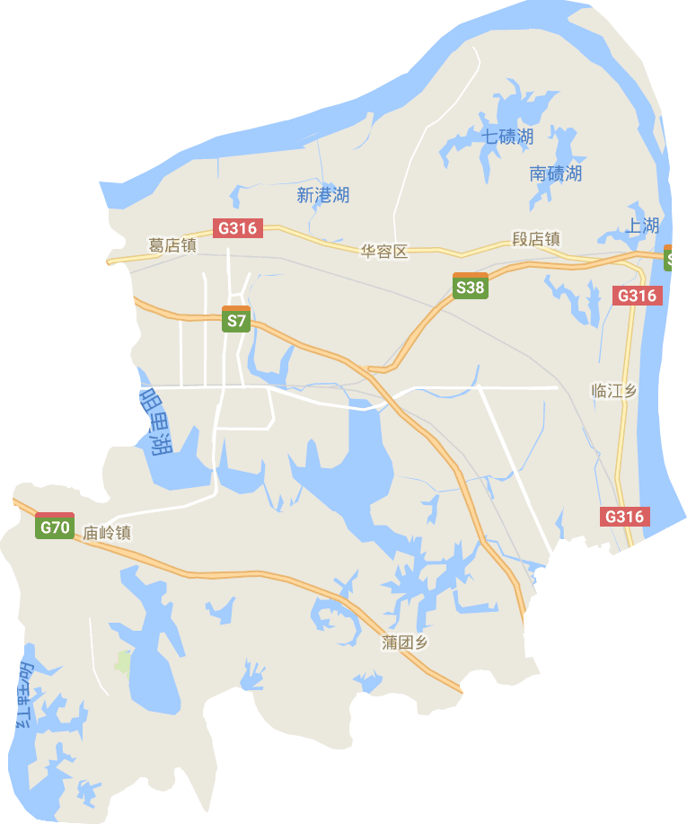 华容区电子地图