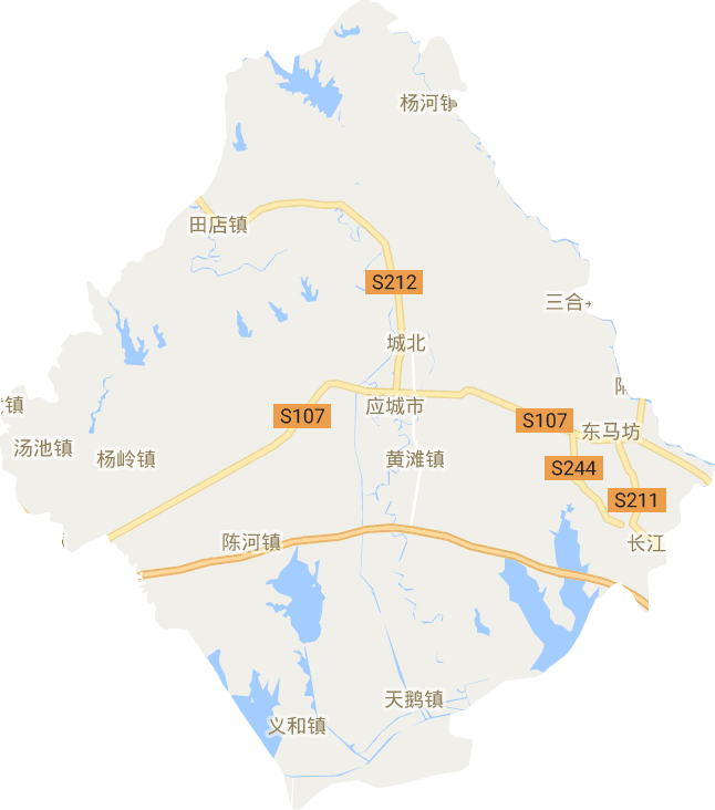 应城市电子地图