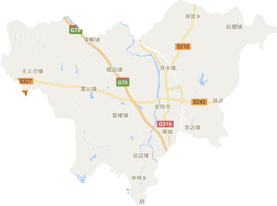 安陆市电子地图