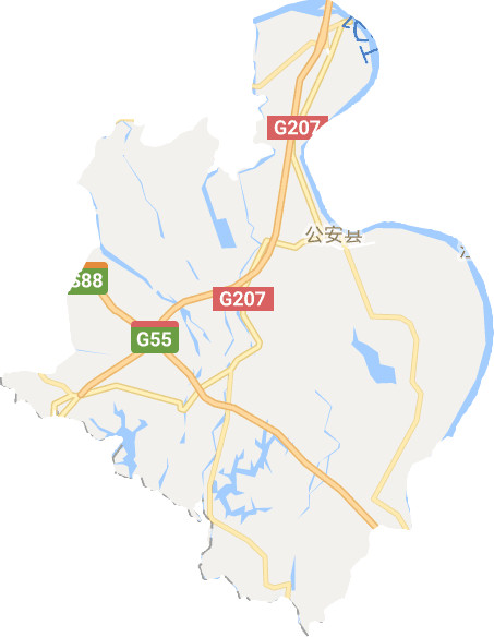 公安县电子地图