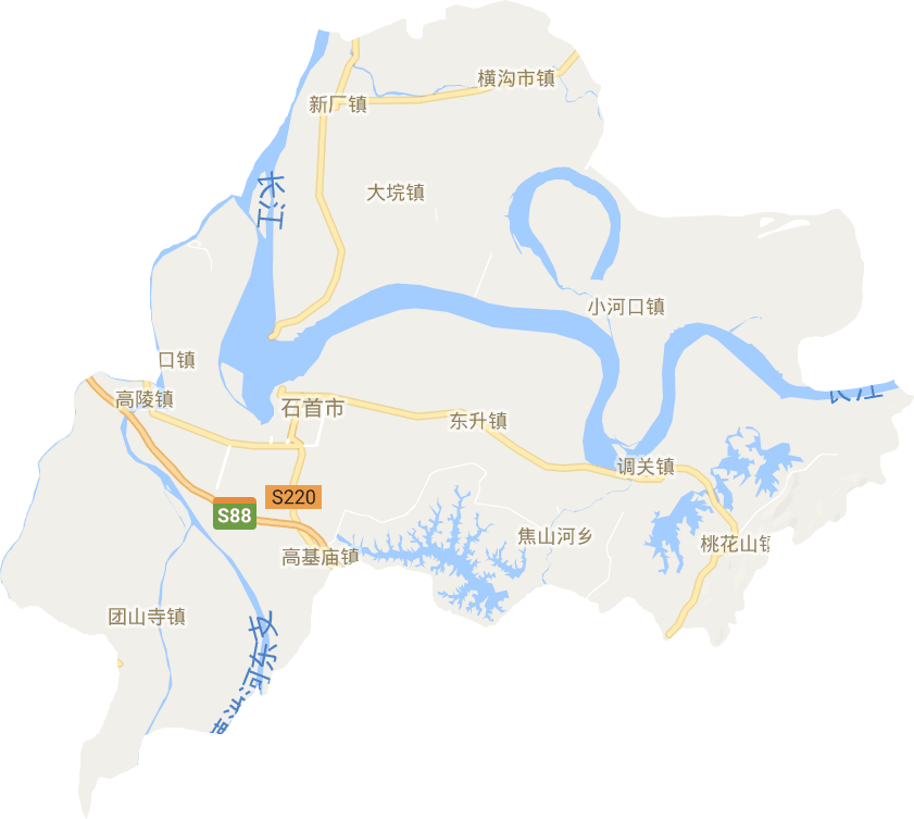 石首市电子地图