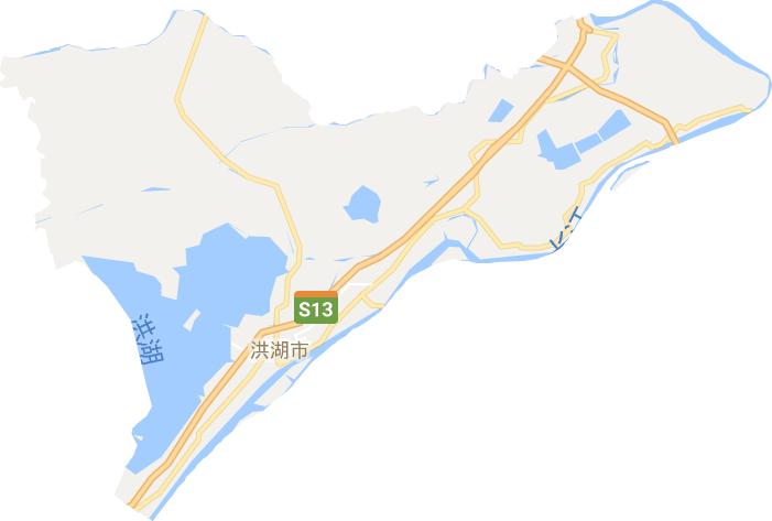 洪湖市电子地图
