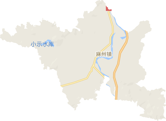 麻州镇电子地图