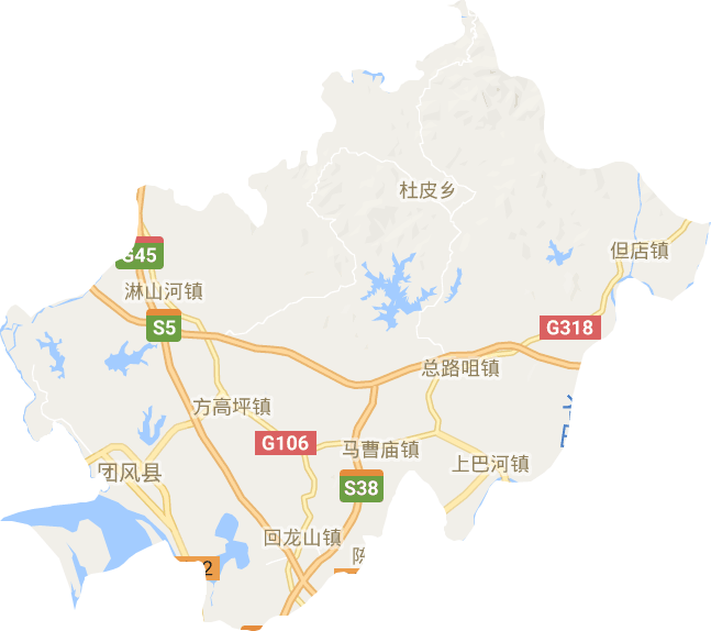 团风县电子地图