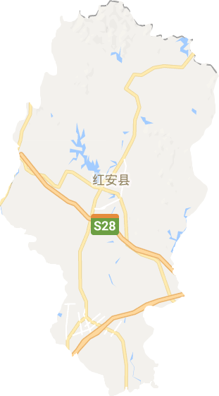 红安县电子地图