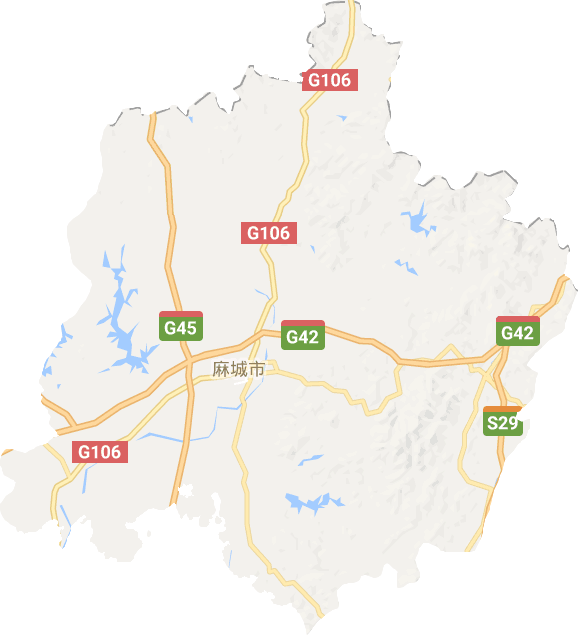 麻城市电子地图