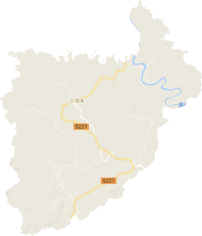 三坊乡电子地图