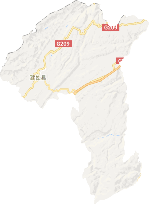 建始县电子地图