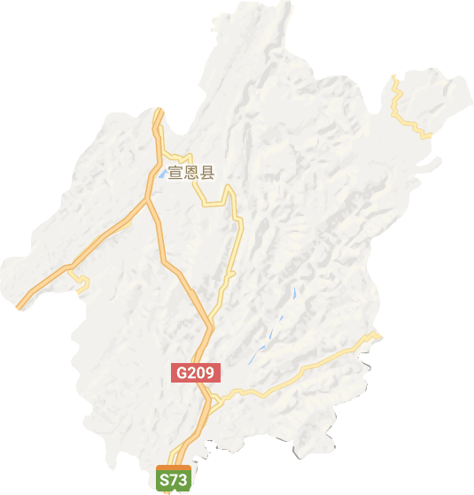 宣恩县电子地图