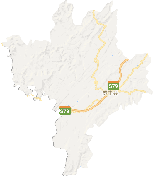 咸丰县电子地图