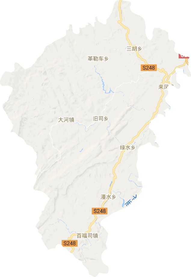 来凤县电子地图