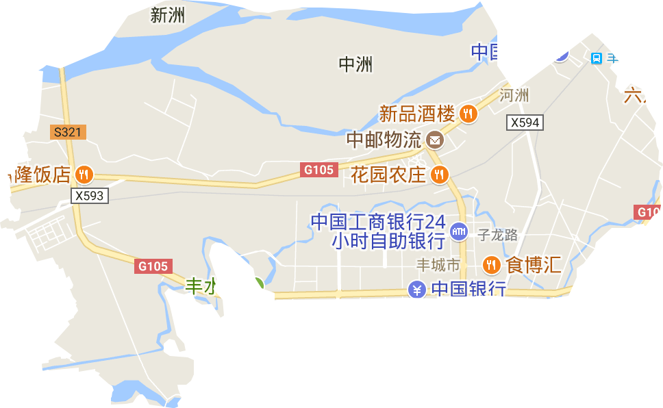 河洲街道电子地图