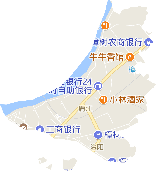 鹿江街道电子地图