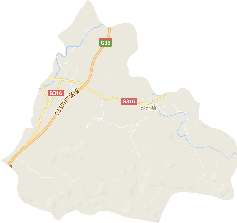 沙洲镇电子地图