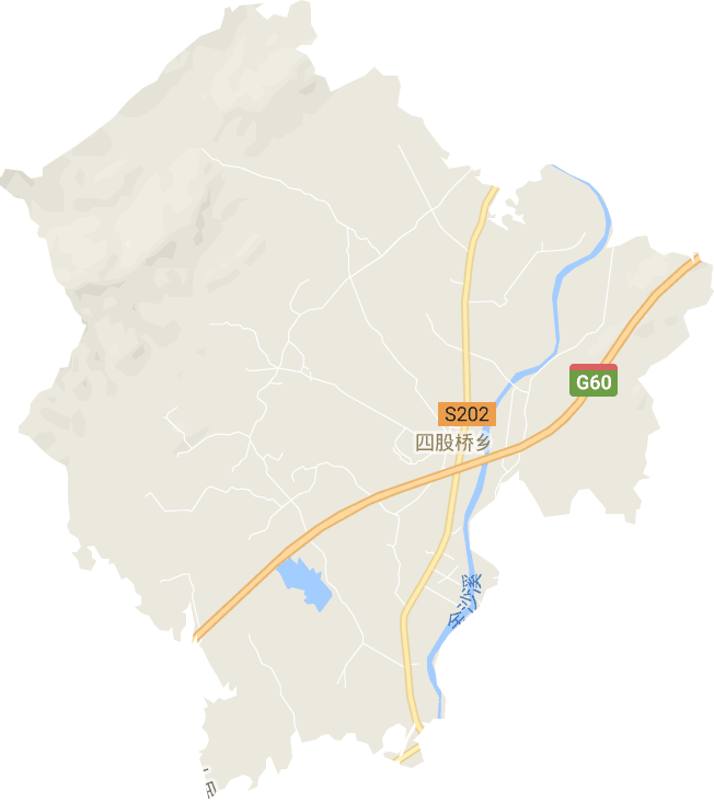 四股桥乡电子地图