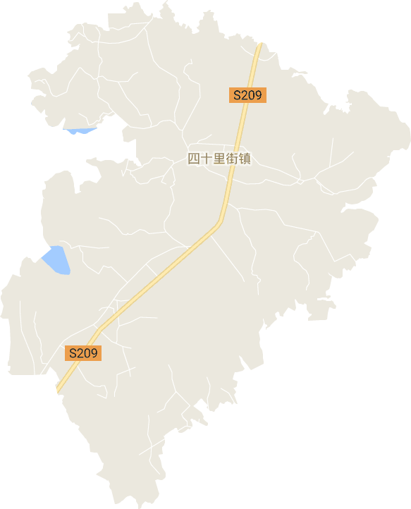 四十里街镇电子地图