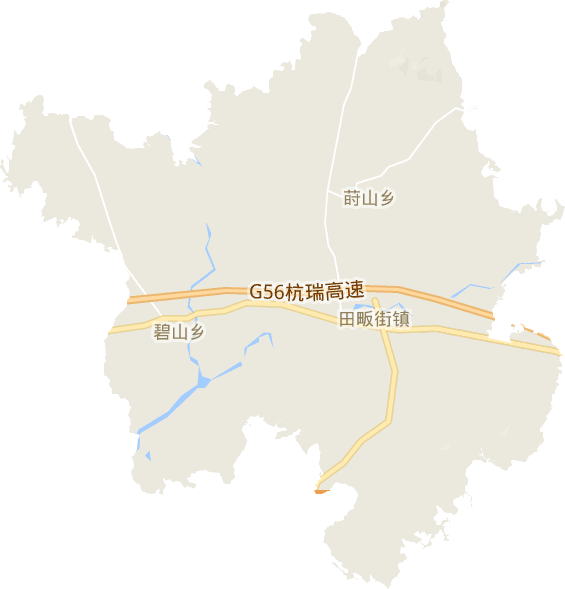 田畈街镇电子地图