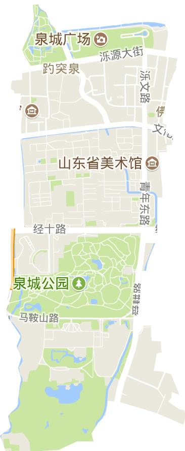 趵突泉街道电子地图