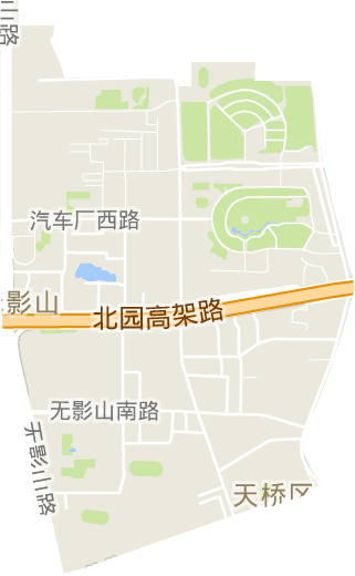 无影山街道电子地图