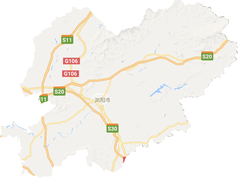 浏阳市电子地图