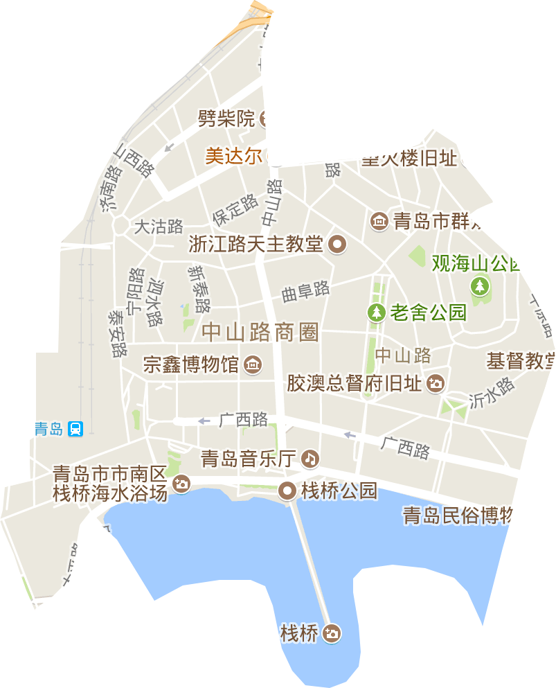 中山路街道电子地图