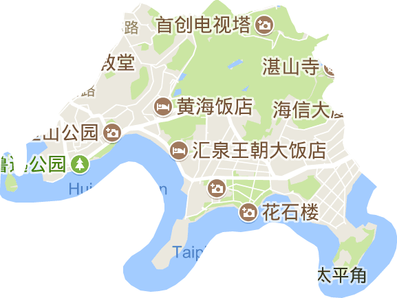 八大关街道电子地图