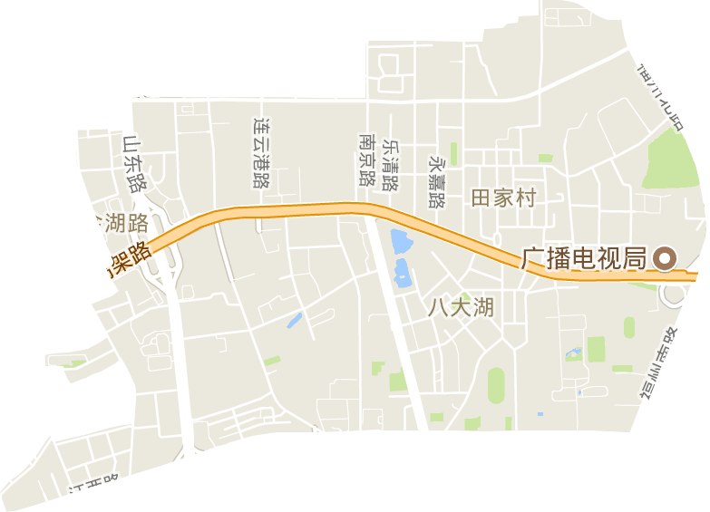 八大湖街道电子地图