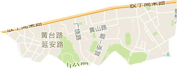 延安路街道电子地图