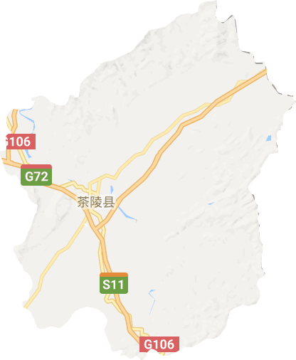 茶陵县电子地图