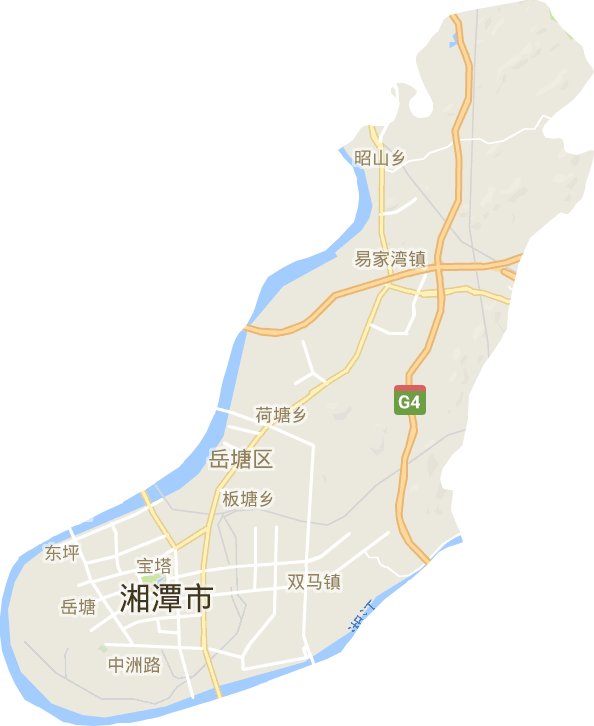 岳塘区电子地图