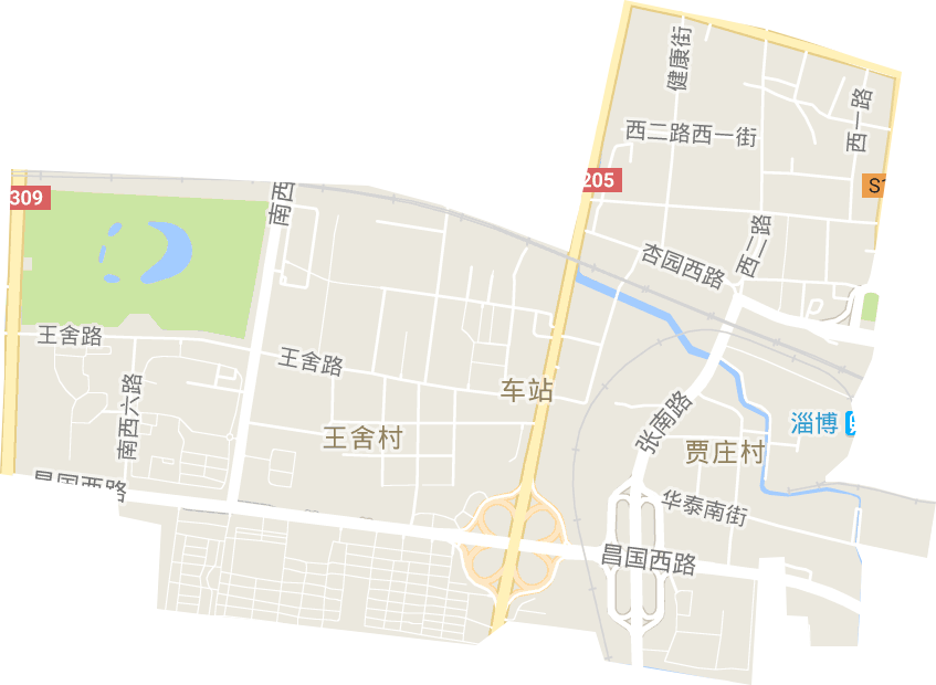 车站街道电子地图