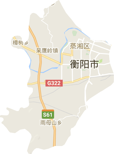 蒸湘区电子地图
