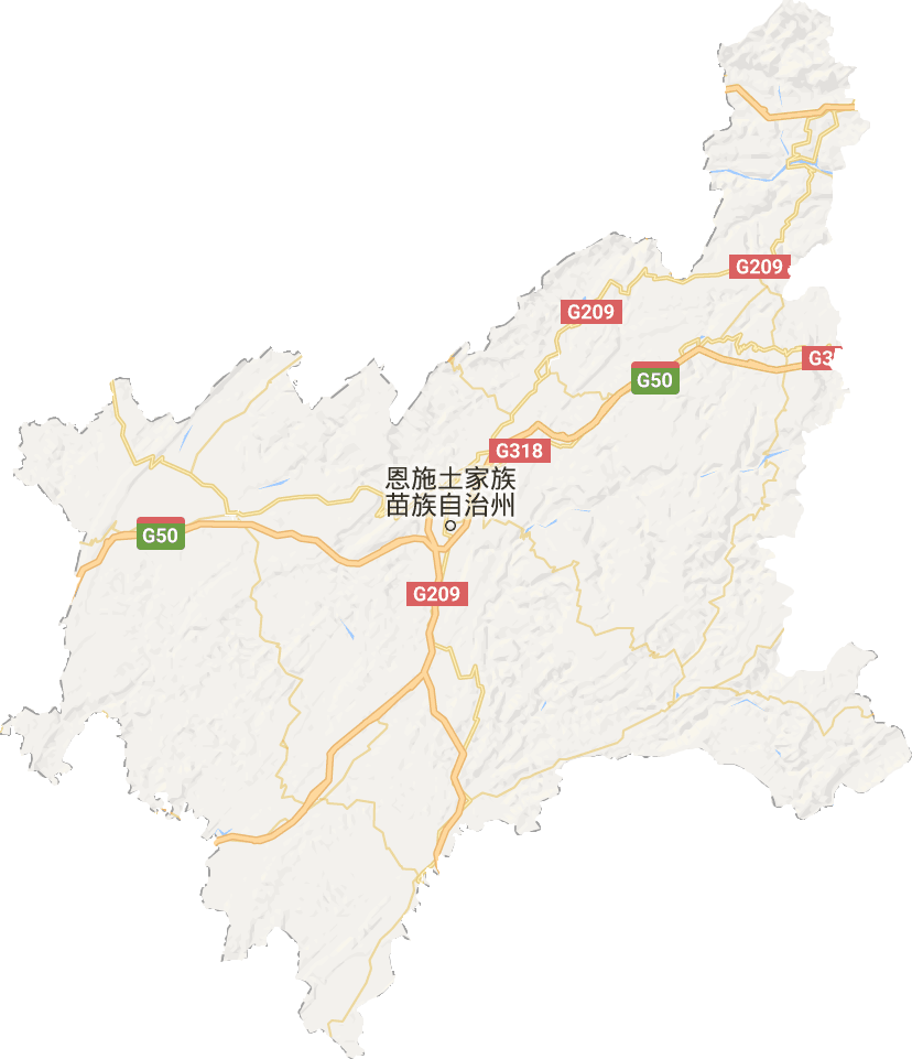 恩施州电子地图