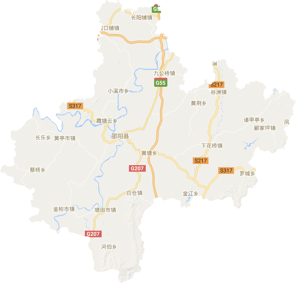 邵阳县电子地图
