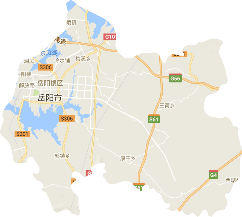 岳阳楼区电子地图
