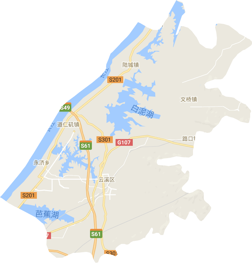 云溪区电子地图