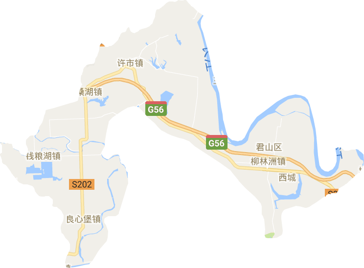 君山区电子地图