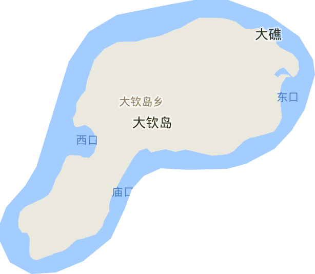 大钦岛乡电子地图