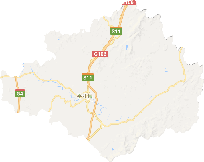 平江县电子地图