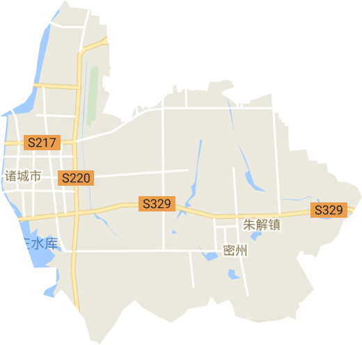 密州街道电子地图
