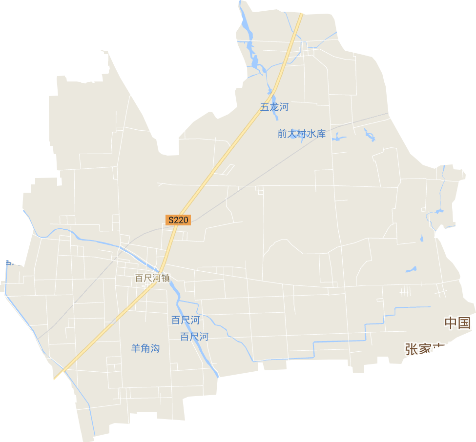 百尺河镇电子地图