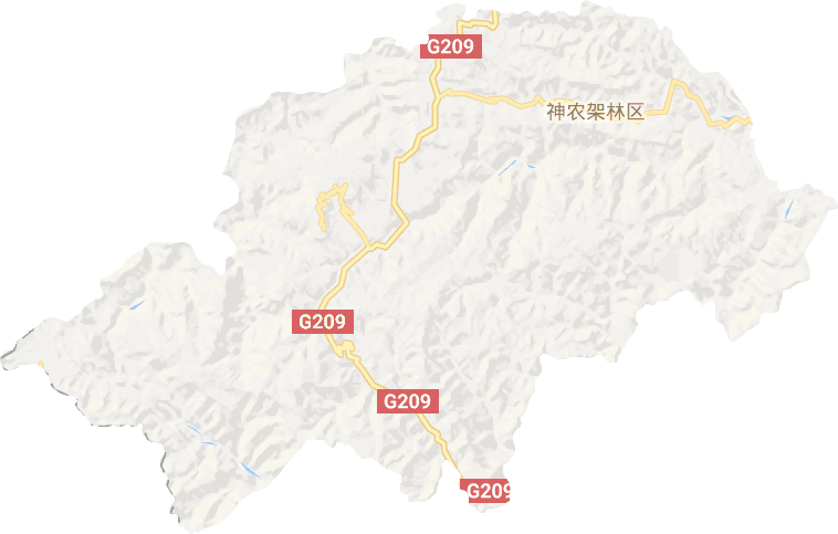 神农架林区电子地图