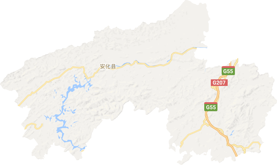 安化县电子地图