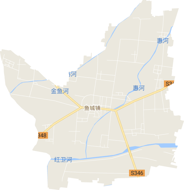 鱼城镇电子地图