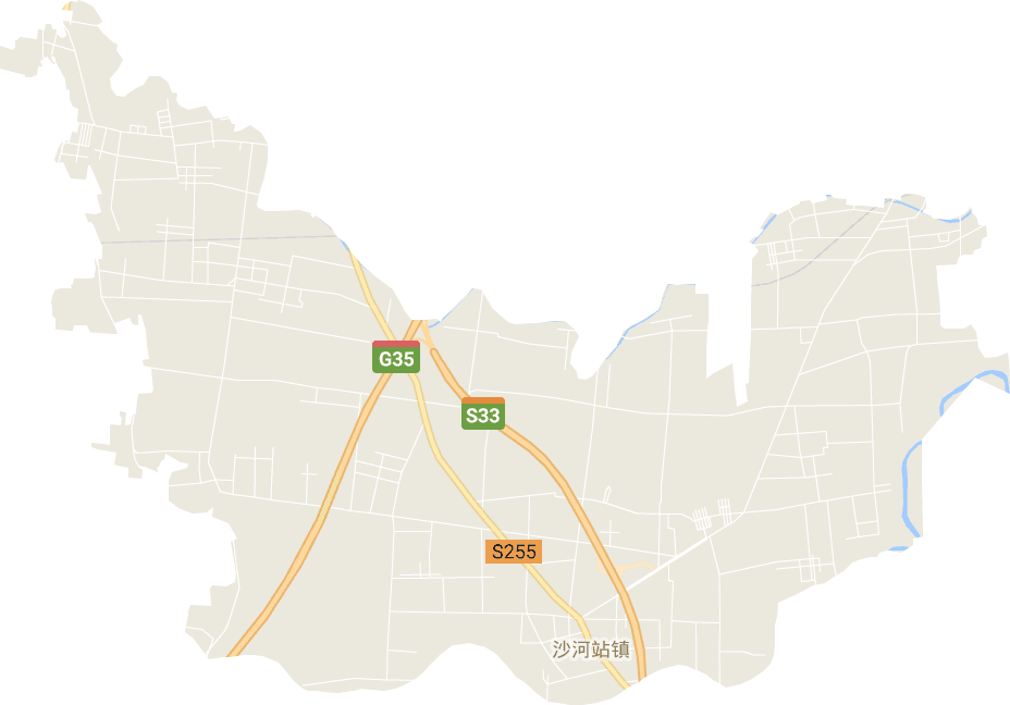 沙河站镇电子地图