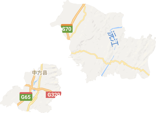 中方县电子地图