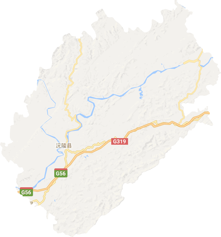 沅陵县电子地图