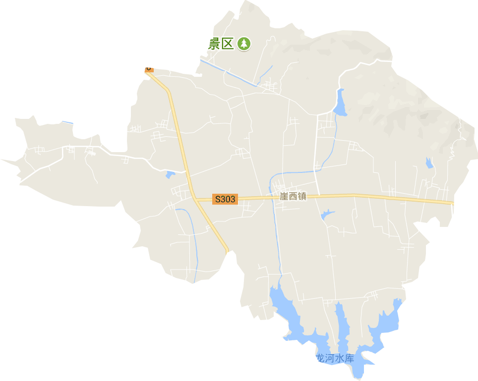 崖西镇电子地图