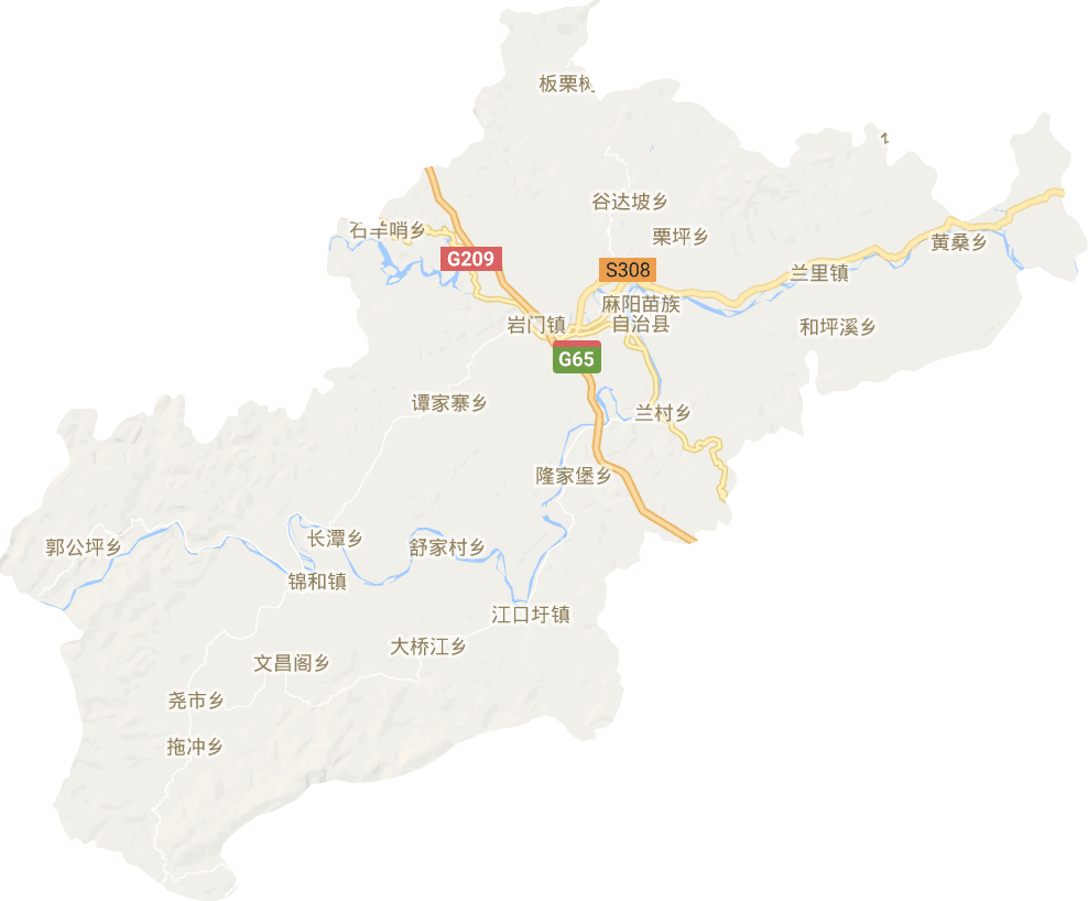 麻阳县电子地图